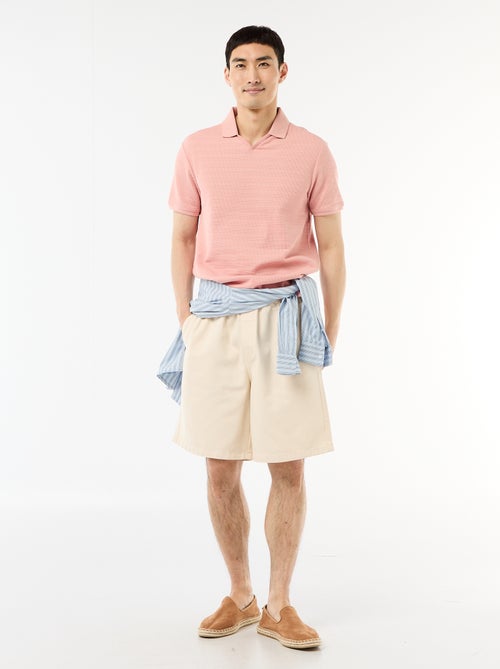 Polo van piquékatoen met korte mouw - Kiabi