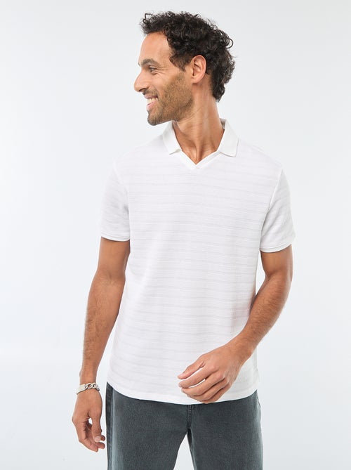 Polo van piquékatoen met korte mouw - Kiabi