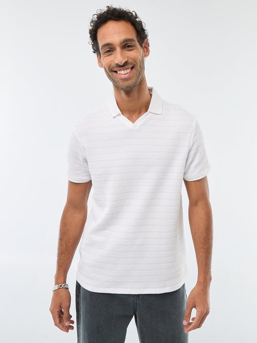 Polo van piquékatoen met korte mouw - Kiabi