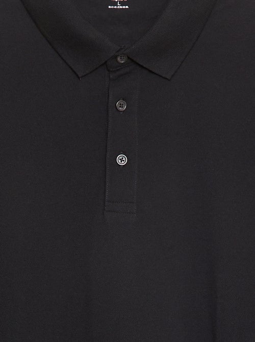 Polo van piquékatoen met lange mouw - Kiabi