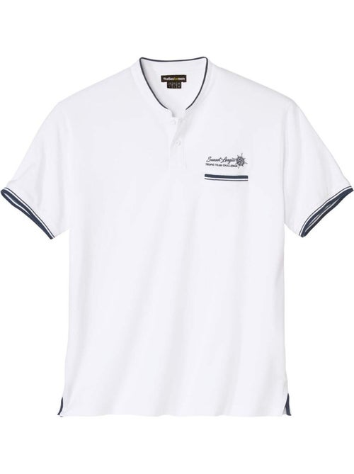 Polo van piquéstof met Henley kraag - ATLAS FOR MEN - Kiabi