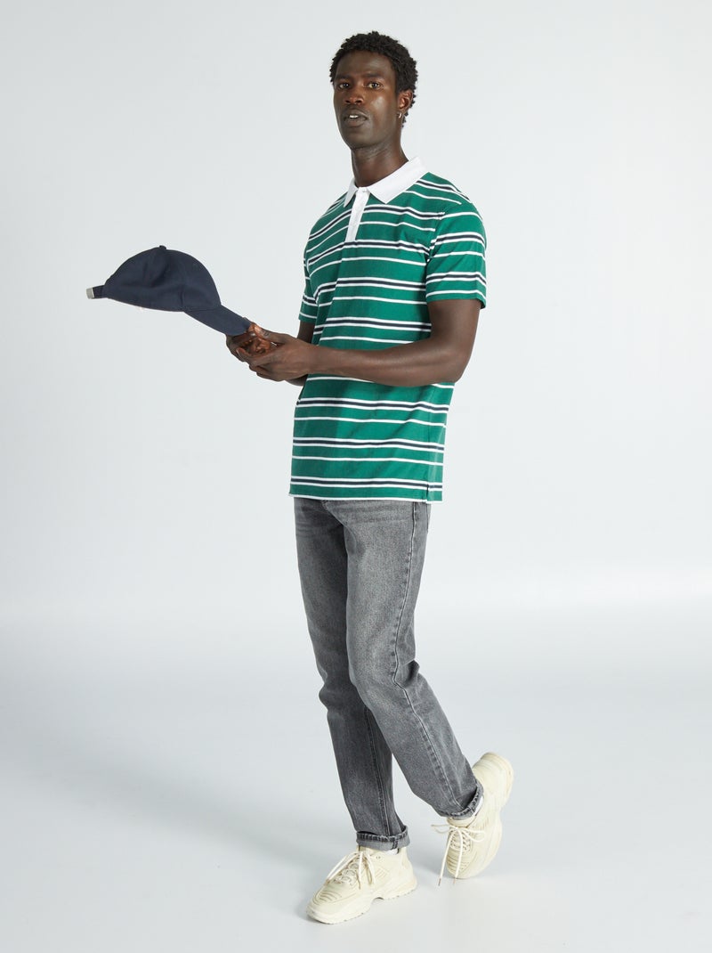 Polo van piquétricot GROEN - Kiabi