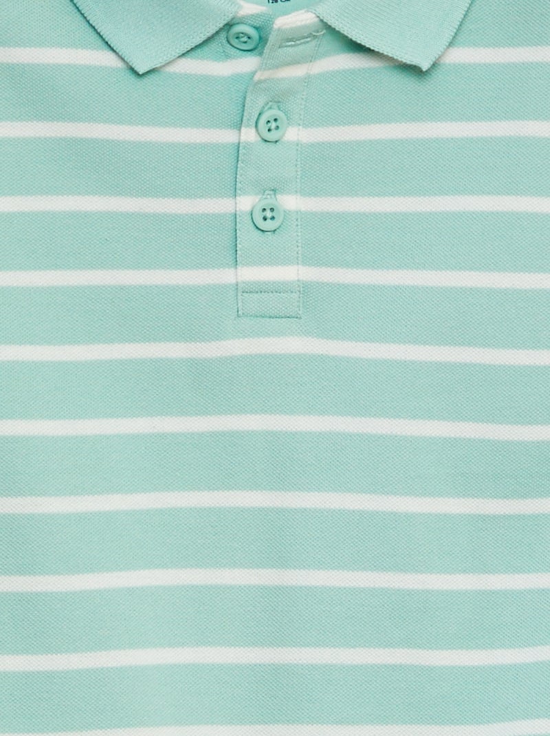 Polo van piquétricot GROEN - Kiabi