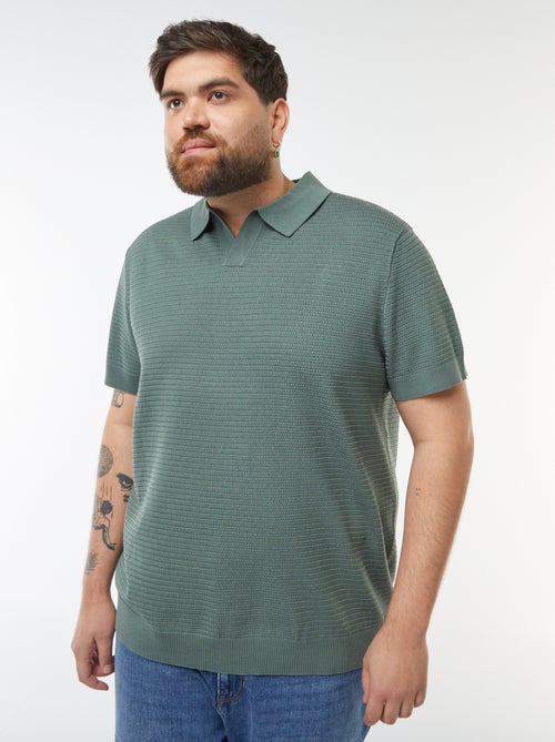 Polo van piquétricot met korte mouw - Kiabi