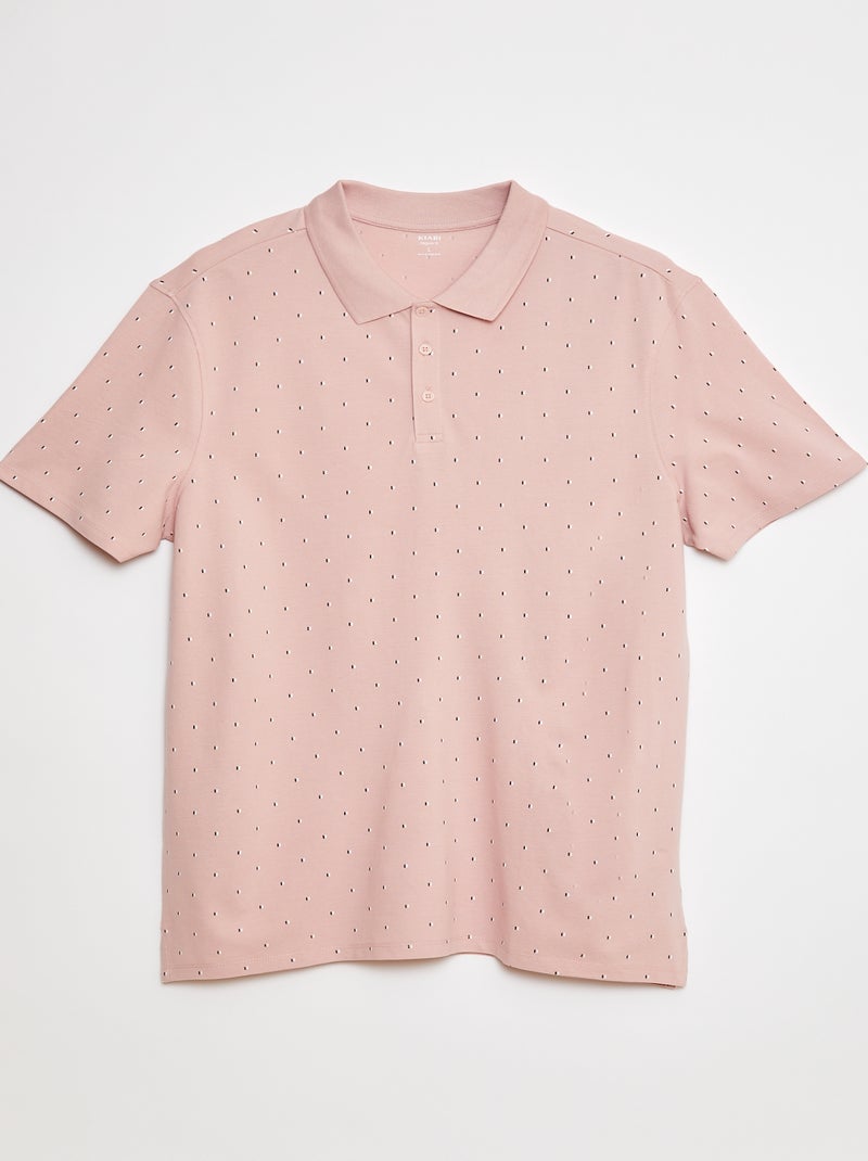 Polo van piquétricot met print ROSE - Kiabi