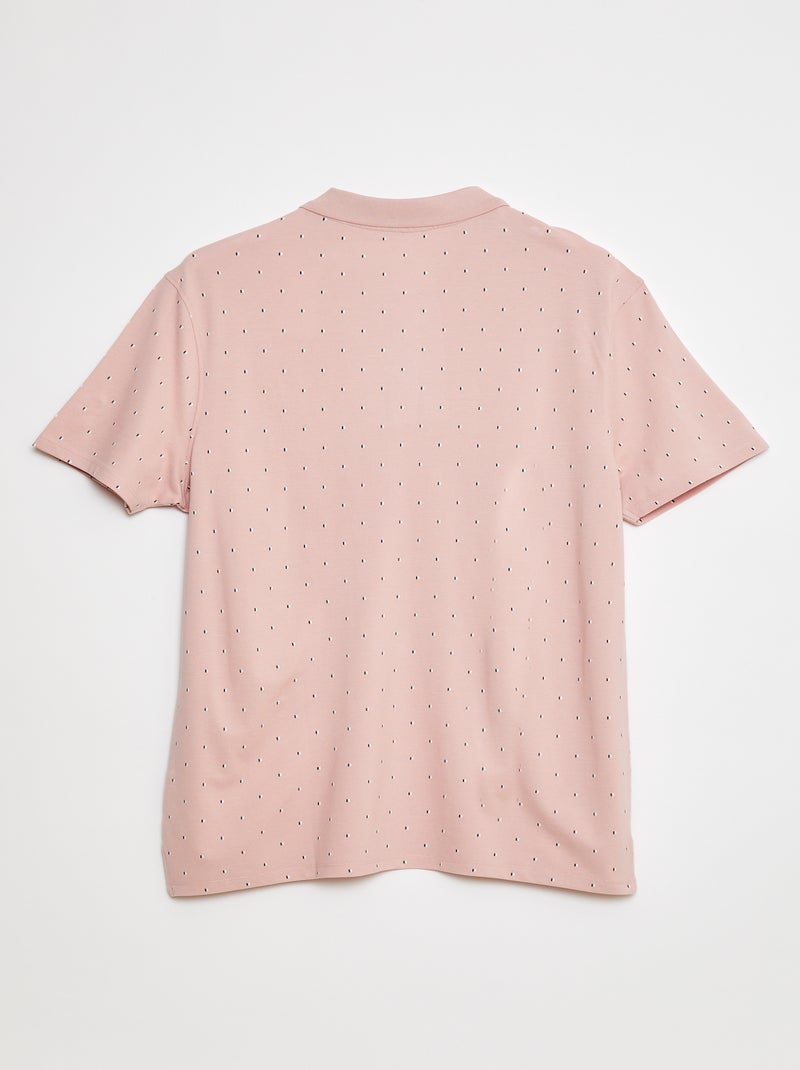 Polo van piquétricot met print ROSE - Kiabi