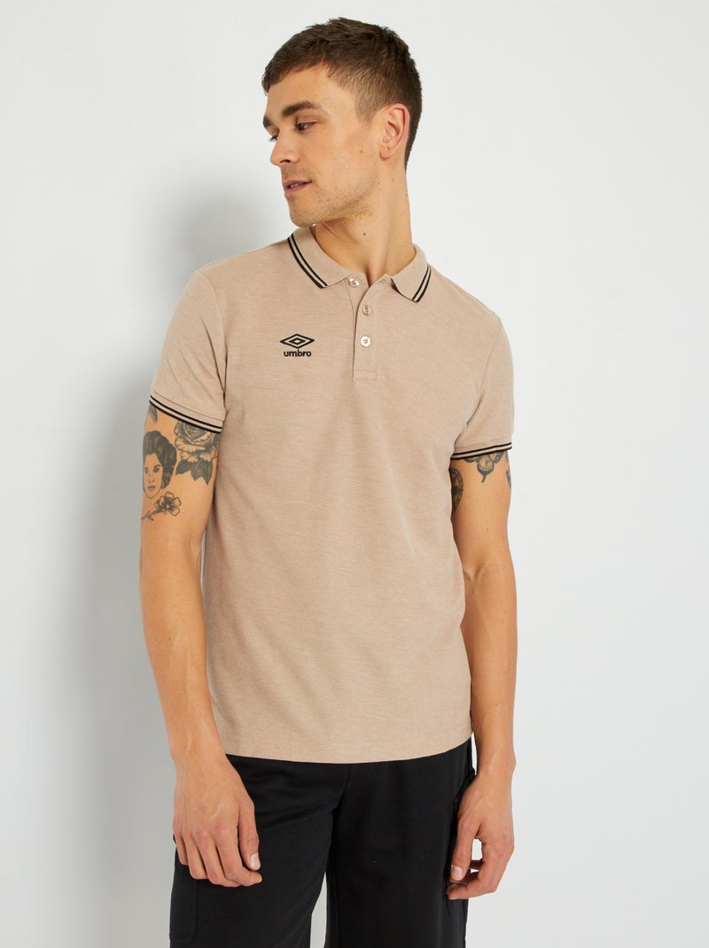 Polo van piquétricot 'Umbro' ORANJE - Kiabi