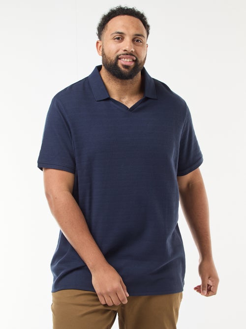 Polo van stretchkatoen met korte mouwen - Kiabi