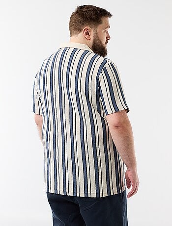 Polo van tricotstof met korte mouwen