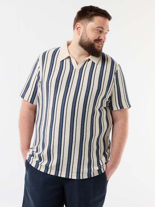 Polo van tricotstof met korte mouwen - Kiabi