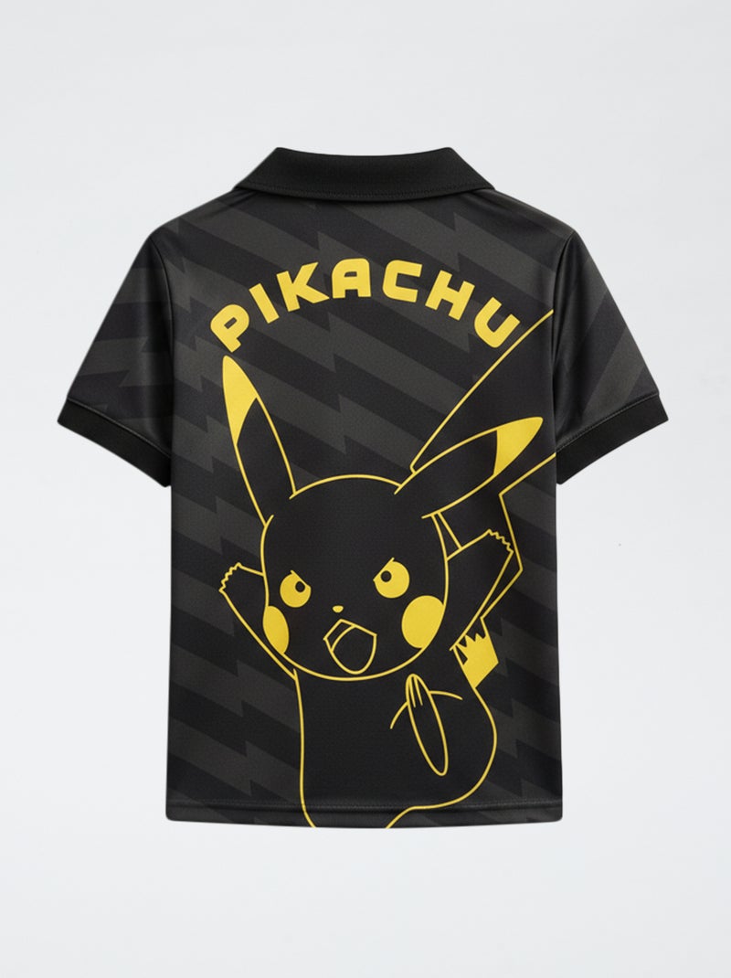 Polo voetbalshirtmodel 'Pokémon' Zwart - Kiabi