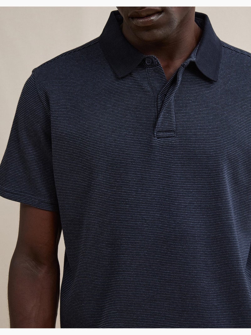 Polo wafel., mo fashion Blauw - Kiabi