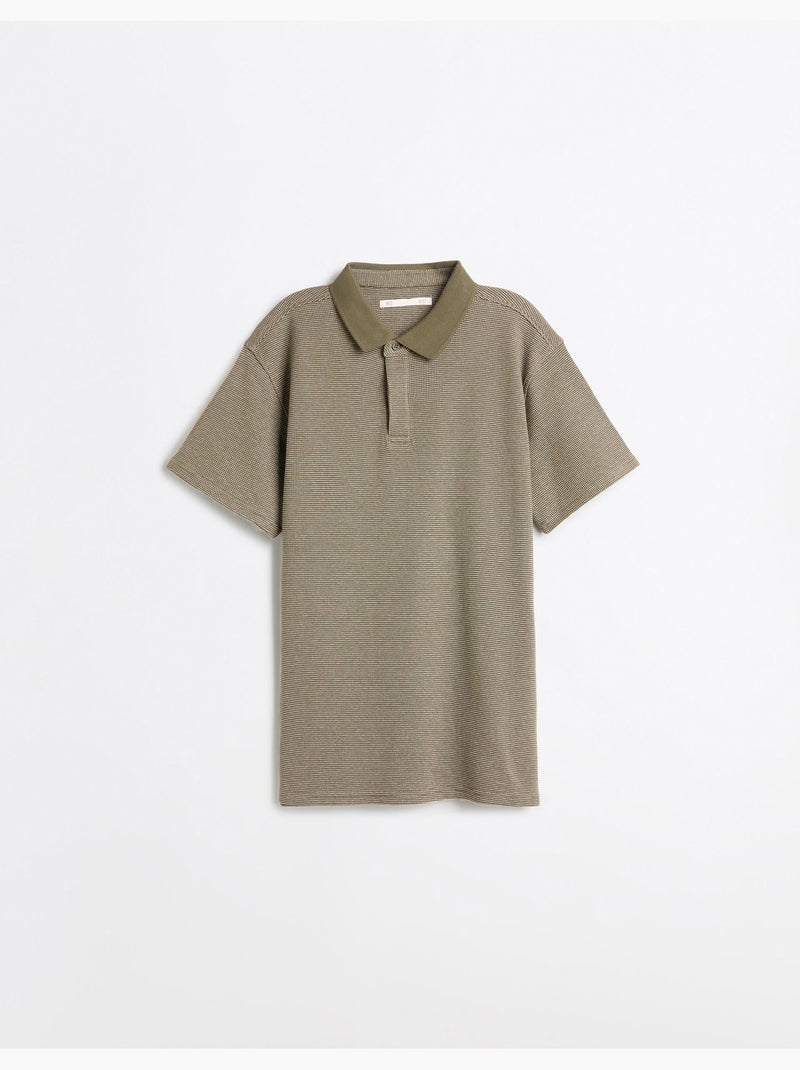 Polo Wafel, MO Fashion Groen - Kiabi