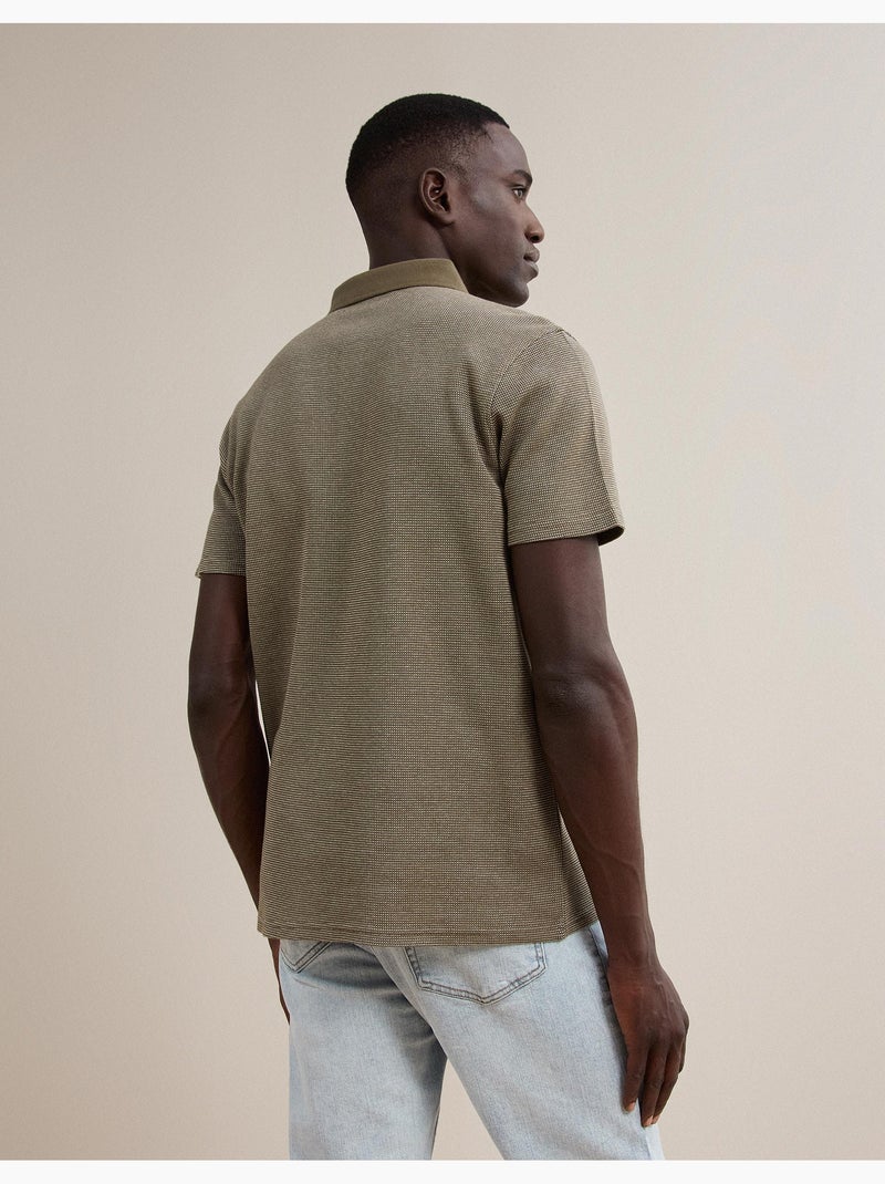 Polo waffle, MO Fashion Vert - Kiabi