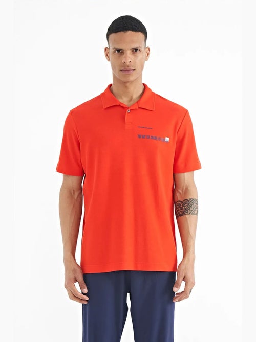 Poloshirt katoen met tekstprint tommy - Kiabi