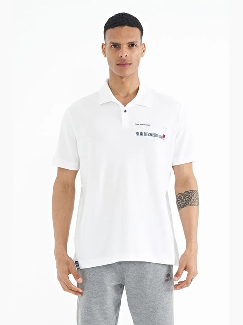 Poloshirt katoen met tekstprint tommy - Kiabi