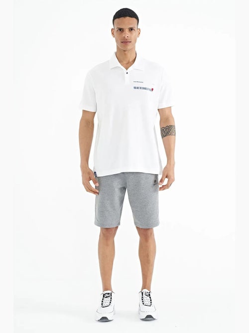Poloshirt katoen met tekstprint tommy - Kiabi