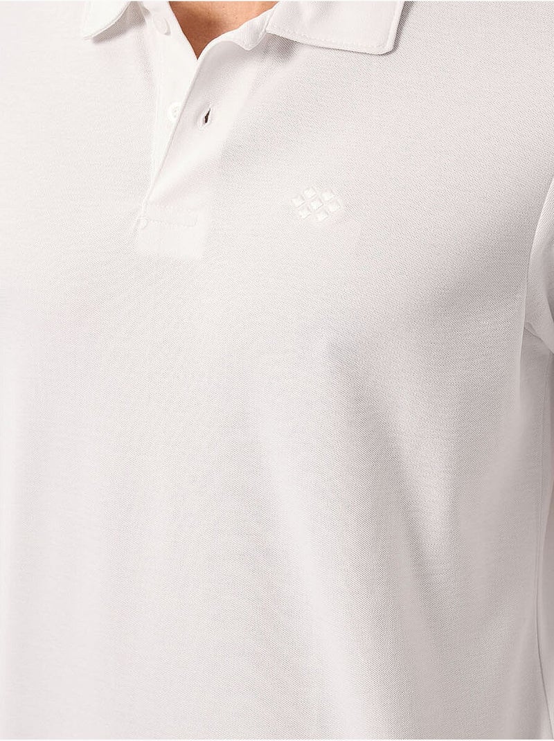 Poloshirt katoen stretch tommy Gebroken wit - Kiabi