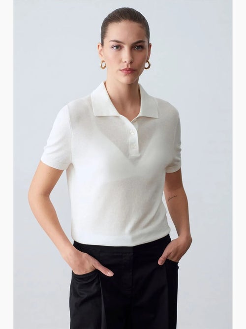 Poloshirt met knopen dilvin - Kiabi