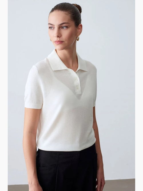 Poloshirt met knopen dilvin - Kiabi