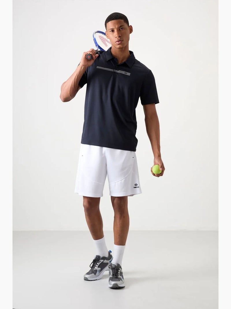 Poloshirt met knopen tommy Marineblauw - Kiabi