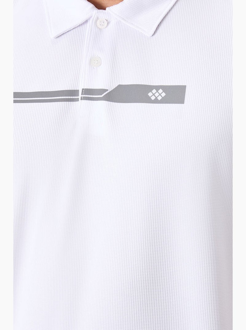 Poloshirt met knopen tommy Wit - Kiabi
