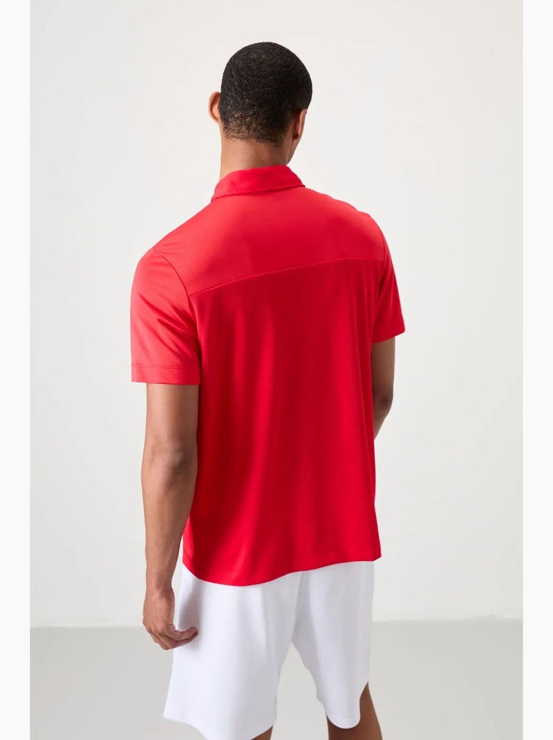 Poloshirt met korte mouwen tommy Rood - Kiabi