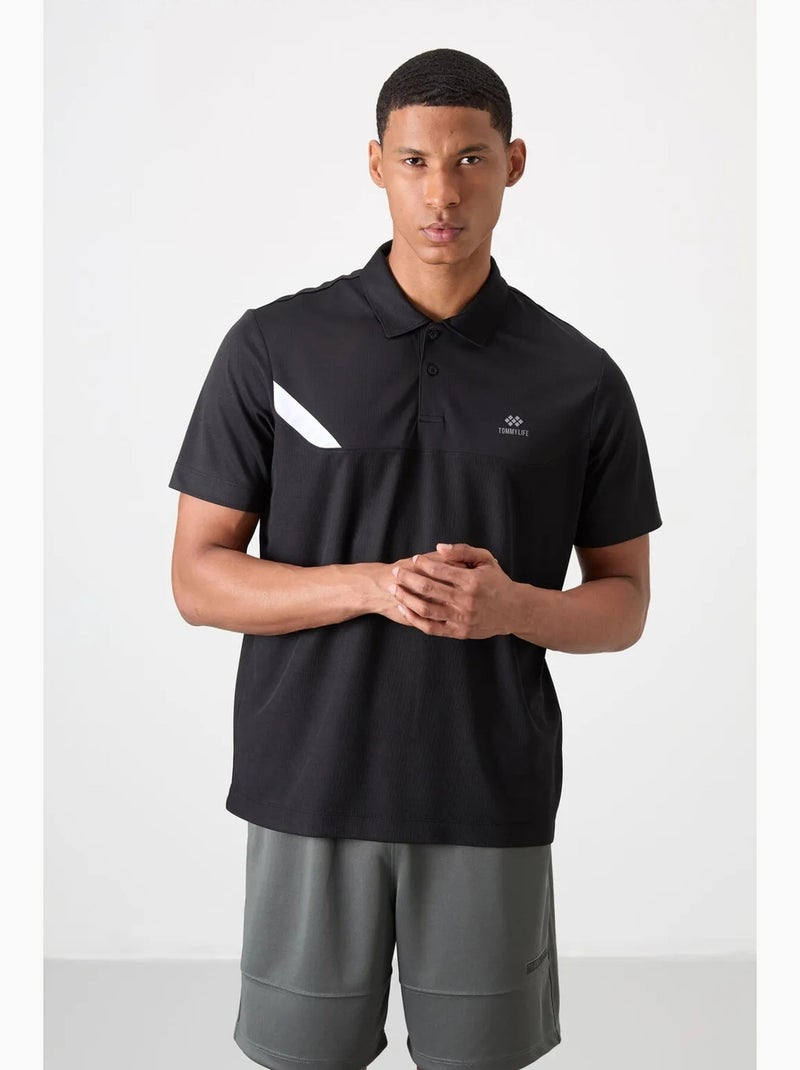 Poloshirt met korte mouwen tommy Zwart - Kiabi