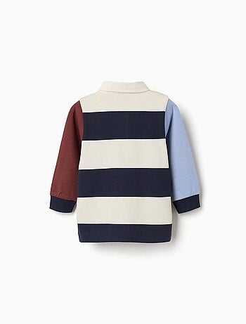 Poloshirt met lange mouwen met strepen