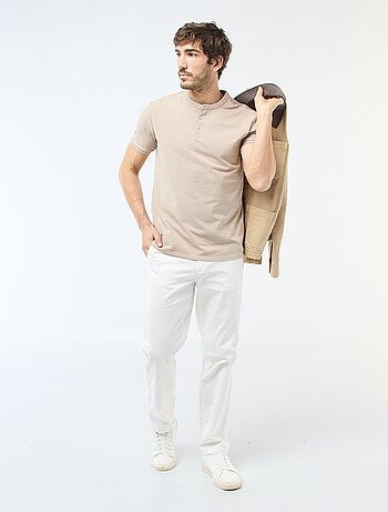 Poloshirt met mao-kraag