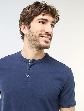 Poloshirt met mao-kraag