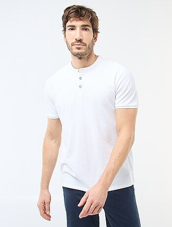 Poloshirt met mao-kraag