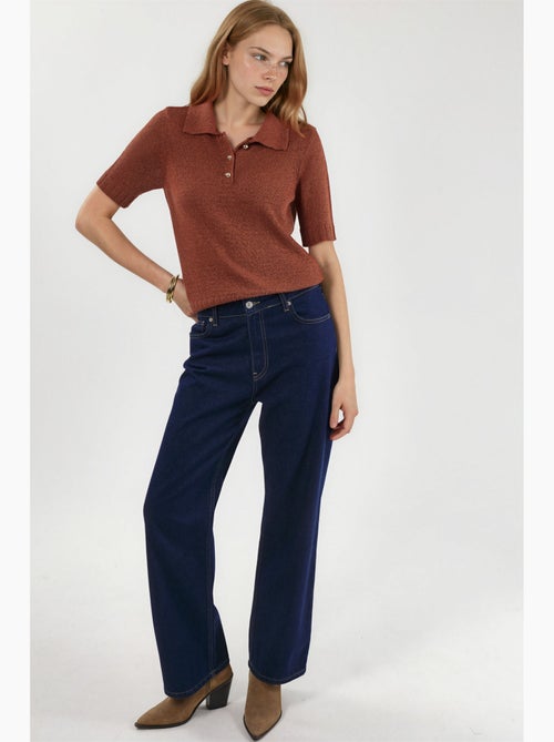 Poloshirt met structuur hiccup - Kiabi