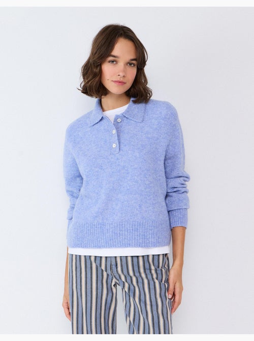 Poloshirt met wol- en alpacamix, mo fashion - Kiabi Poloshirt met wol- en alpacamix, mo fashion - Kiabi