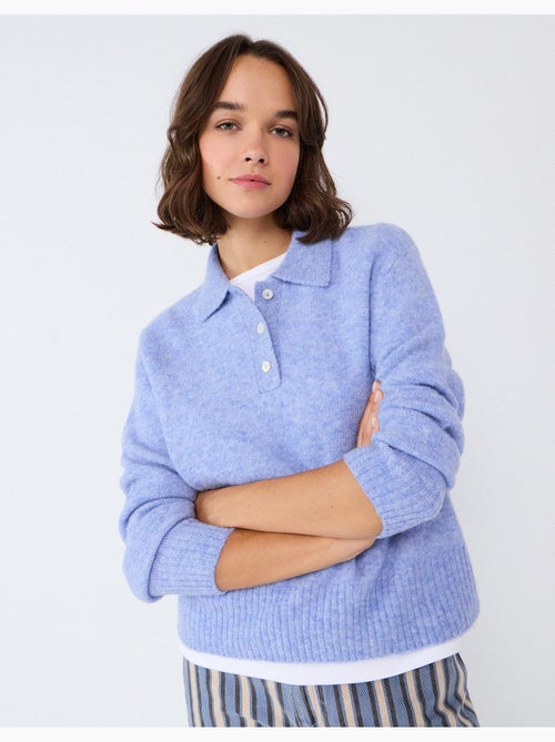 Poloshirt met wol- en alpacamix, mo fashion - Kiabi Poloshirt met wol- en alpacamix, mo fashion - Kiabi