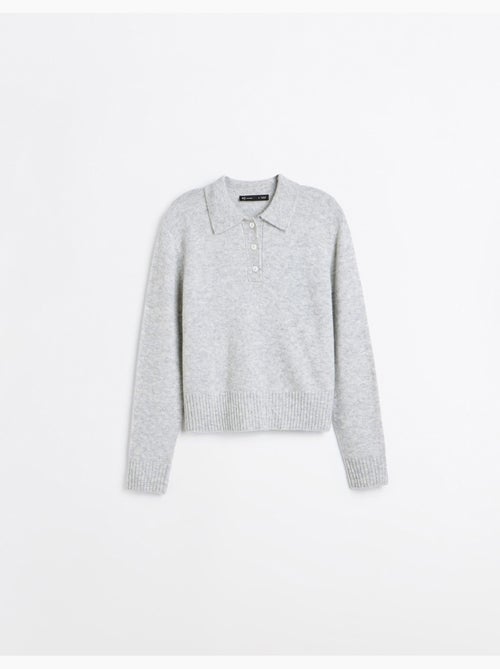 Poloshirt met wol- en alpacamix, mo fashion - Kiabi Poloshirt met wol- en alpacamix, mo fashion - Kiabi