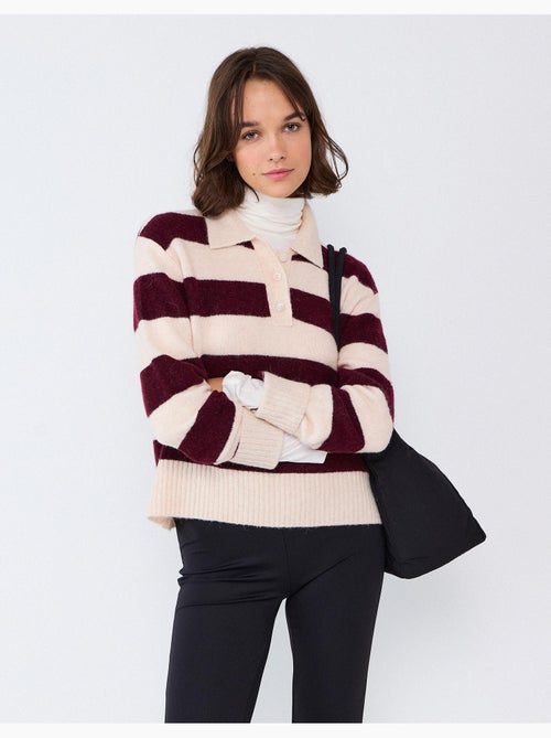 Poloshirt met wol- en alpacamix, mo fashion - Kiabi Poloshirt met wol- en alpacamix, mo fashion - Kiabi