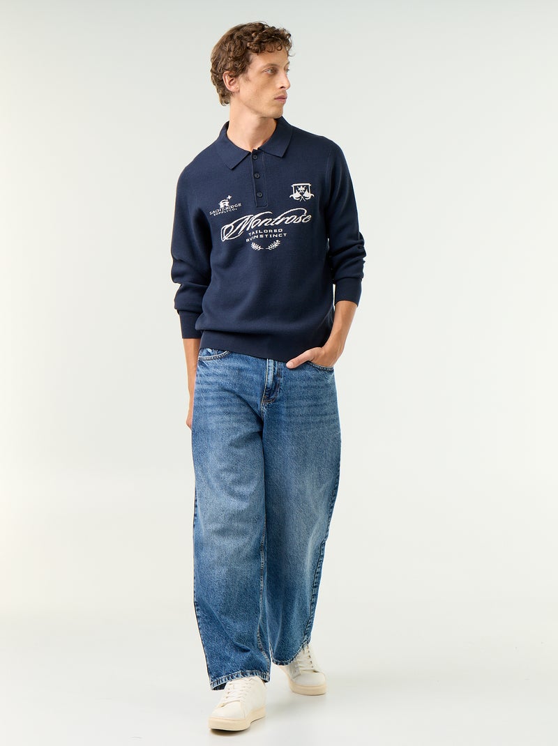 Polotrui met print Blauw - Kiabi