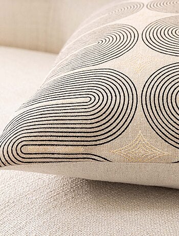 Polycotton kussenhoes met metallic print