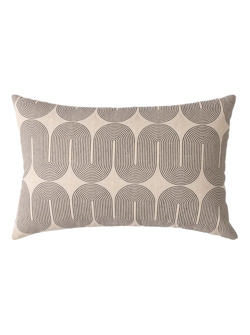 Polycotton kussenhoes met metallic print - Kiabi Polycotton kussenhoes met metallic print - Kiabi