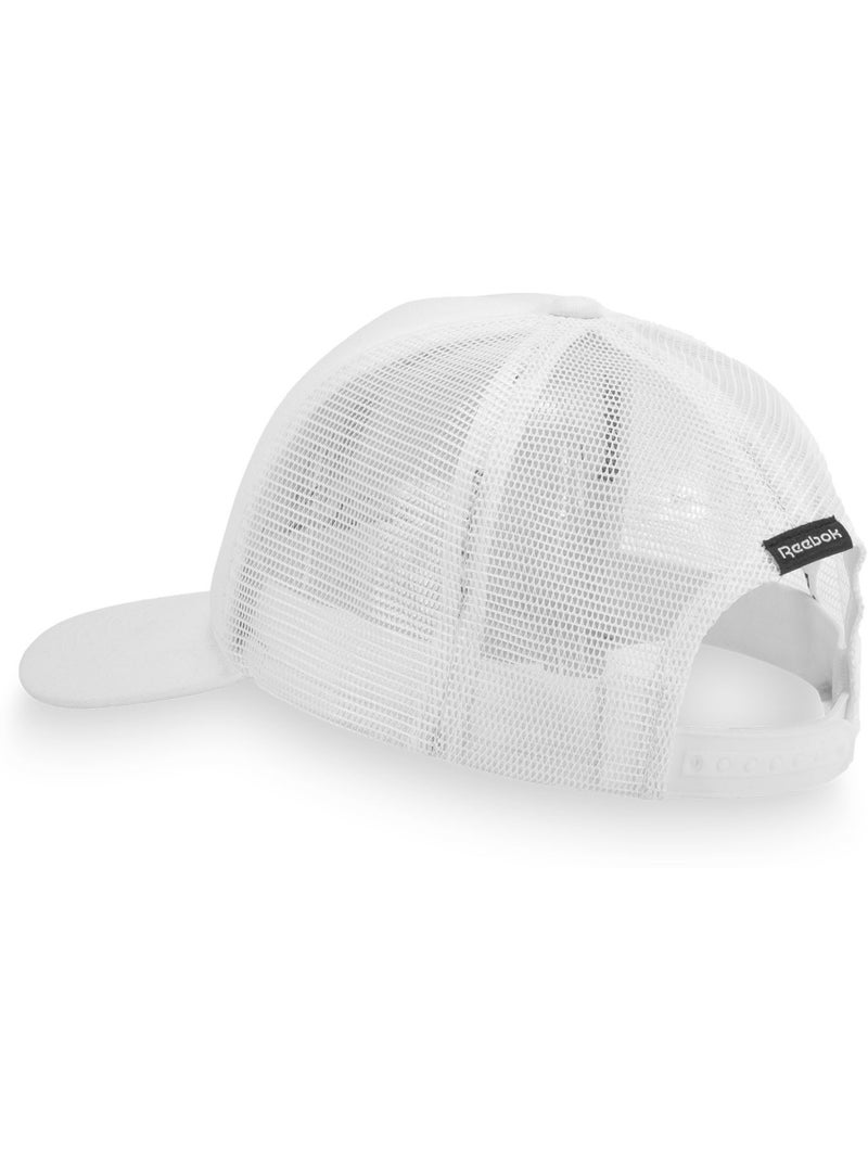 Polyester baseballpet met schuimrubberen voorkant en aero cap mesh-voering. Wit - Kiabi