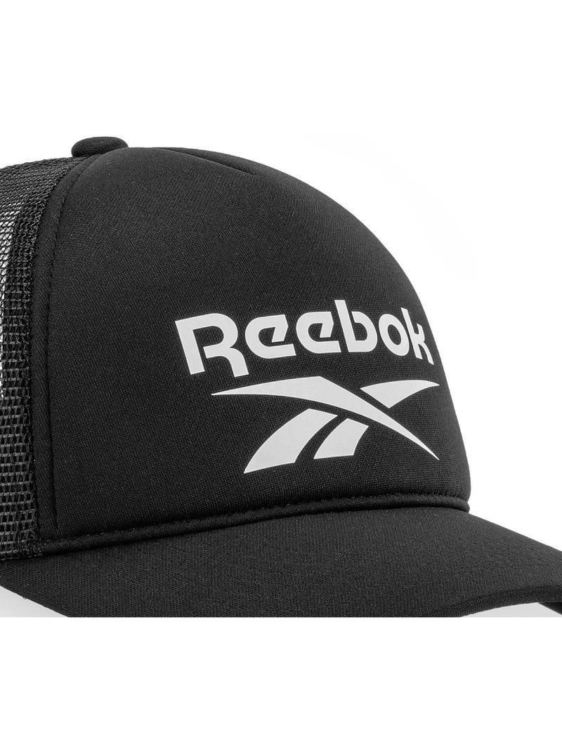 Polyester baseballpet met schuimrubberen voorkant en aero cap mesh-voering. Zwart - Kiabi