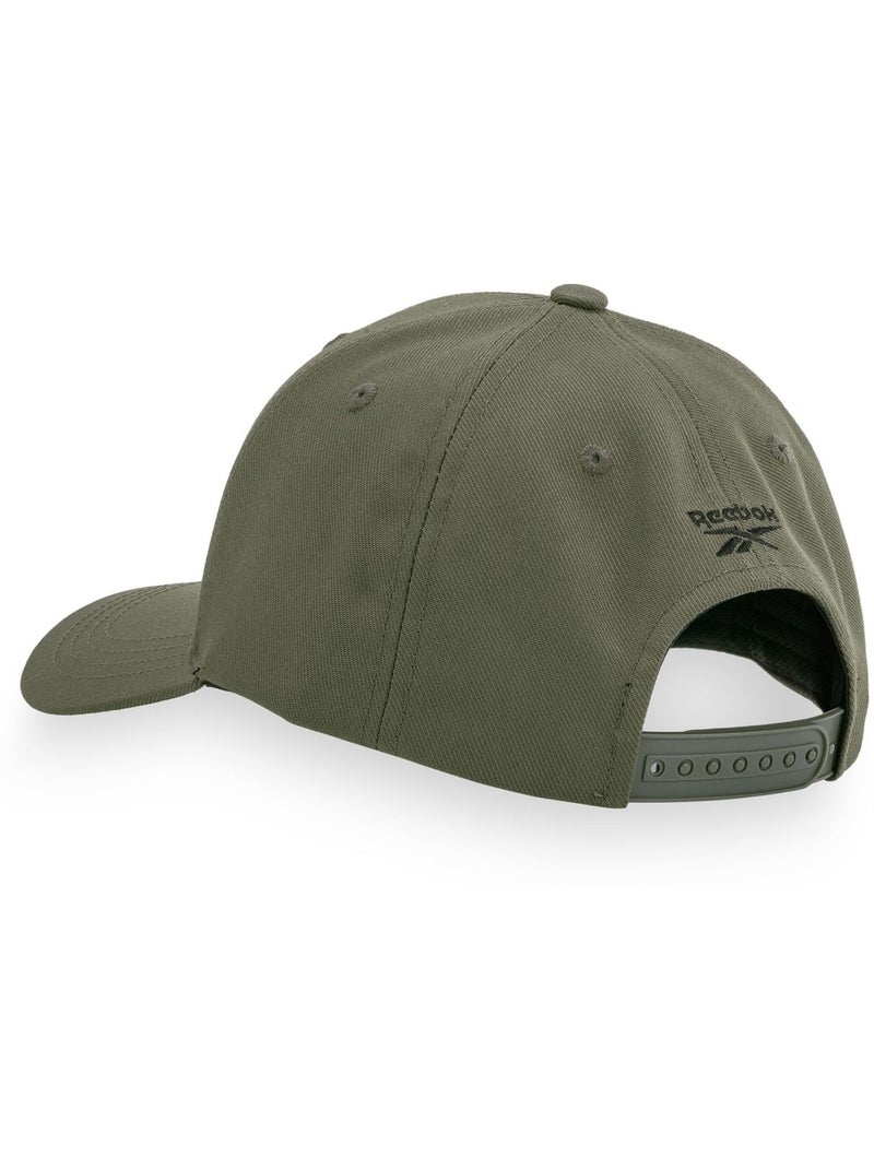 Polyester baseballpet met vector cap-borduurwerk Kakigroen - Kiabi