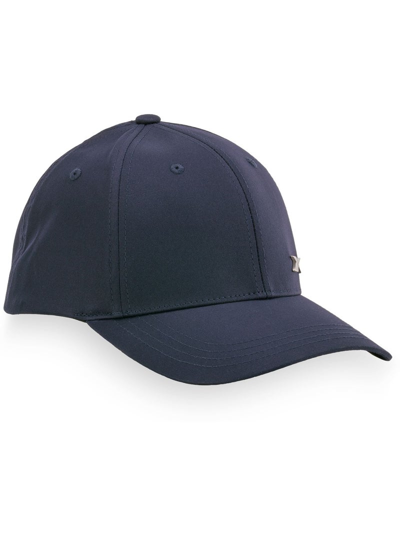 Polyester baseballpet met zilverkleurig embleem. Blauw - Kiabi