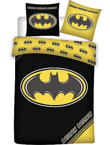 Polykatoen Dekbedovertrek Batman Officiele Warner Bros DC Licentie 140x200cm + Kussensloop 65x65cm