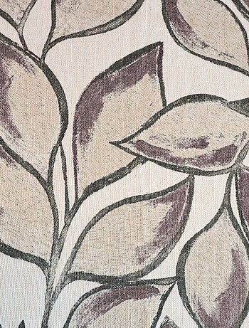 Polylijngordijn met aquarelprint van bladeren