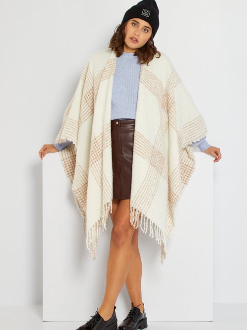 Poncho à franges - Kiabi