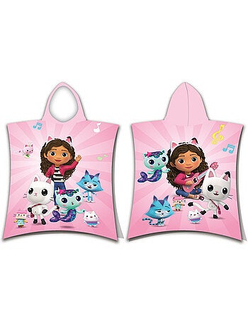 Poncho de Bain à Capuche Gabby et la maison magique 50x115 cm - Serviette coton
