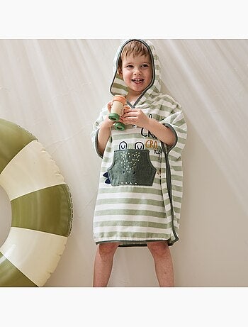 Poncho de bain bébé Crocro rigolo