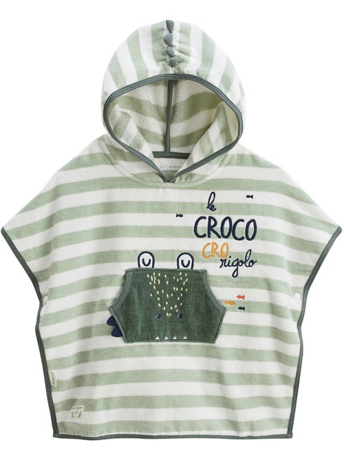 Poncho de bain bébé Crocro rigolo - Kiabi